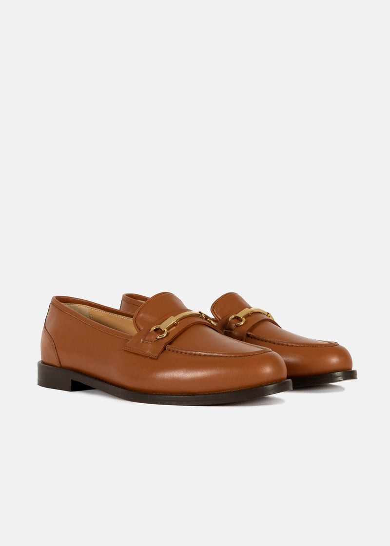 Ladies best sale tan loafer