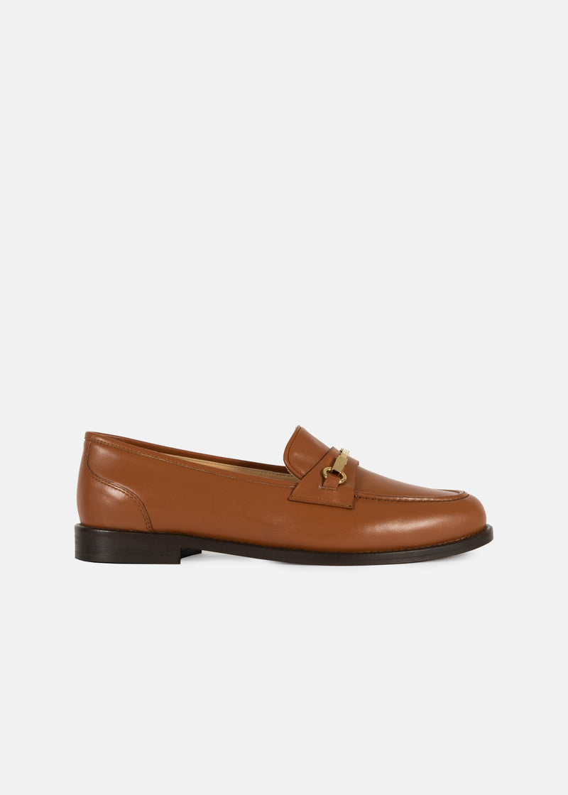 Ladies tan leather loafers uk online